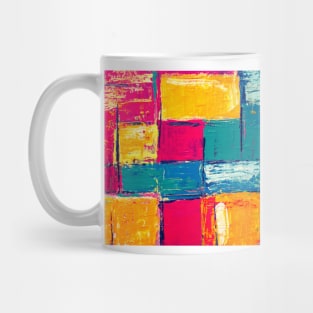 Colorful Abstract Block Painting Unsplash Artwork Mug